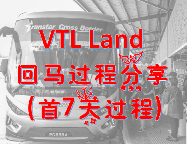 VTL Land – 回马过程分享 (首7天过程)
