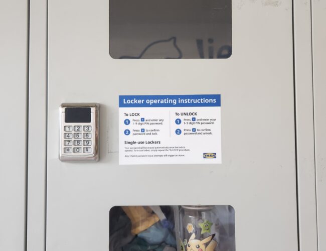 IKEA储物柜：寄存免费