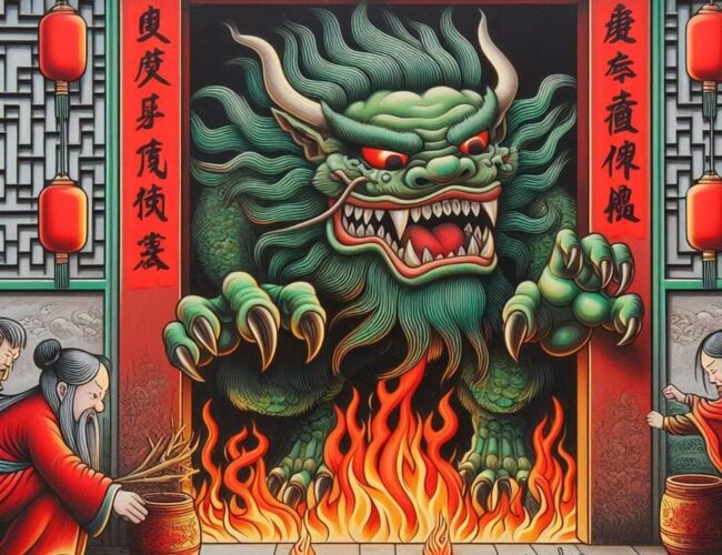 赶走年兽的传说